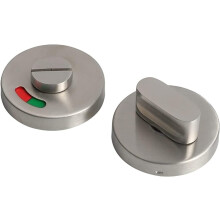 Stainless Steel Bathroom Door Handle with Privacy Thumb Turn, Rustproof, Easy DIY Install