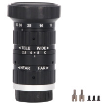 CS Mount Lens for Professional Imaging, Industrial Camera Lens with High Resolution and Manual Iris for Full Exposure Control, Varifocal10-50mm Zoom