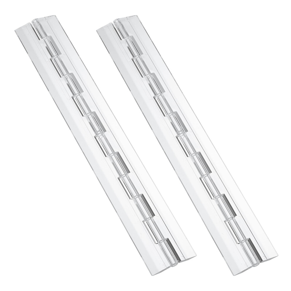 Acrylic Hinges Clear Plastic Transparent Piano Hinge 300Mm Smooth 275 Rotation For Furniture Pack Of 2 9771547241188