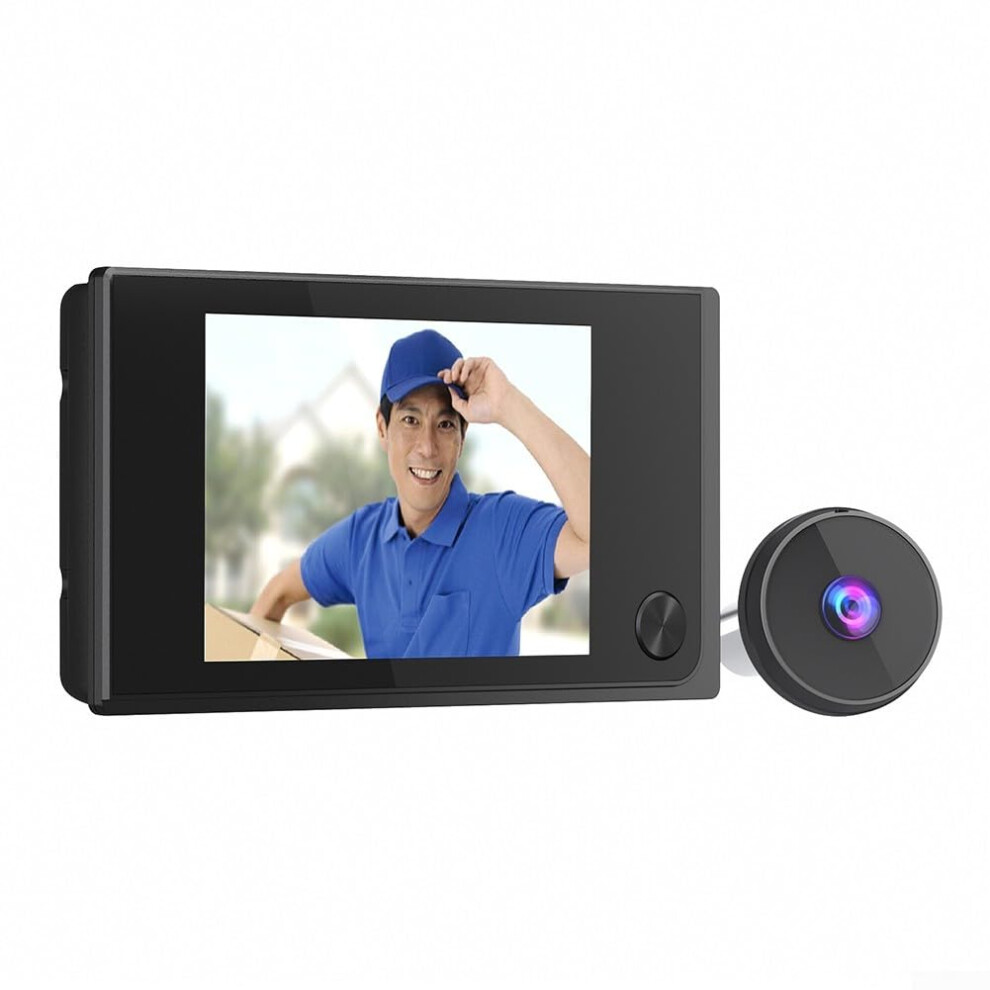 Digital Door Viewer With 3.5' Lcd Screen, 720P Hd Peephole Camera, 120 Wide Angle For Home Security 9169991265179