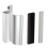 Silver Aluminum Shower Door Handle Replacement, RustResistant, Ergonomic Grip, Strong Closure 1