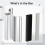 Silver Aluminum Shower Door Handle Replacement, RustResistant, Ergonomic Grip, Strong Closure 3