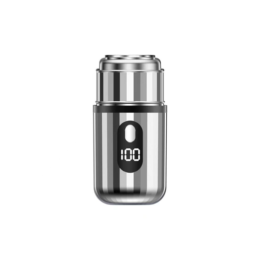 Mini Electric Shaver, Compact Waterproof Razor with TypeC Fast Charging for Men and Women Travel (Silvery)