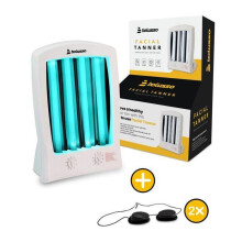 Bolusso Gezichtsbruinlamp 4 buizen - Timer en geheugenfunctie UV-bruinlamp met kantelverstelling