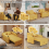 (Yellow) YODOLLA Single Sofa Bed 3-in-1 Sleeper Chair Bed 5