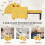 (Yellow) YODOLLA Single Sofa Bed 3-in-1 Sleeper Chair Bed 7