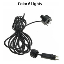 Lampe de Fontaine à 6 LED RVB AC12 V avec Connexion à 2 Broches, Éclairage Sous- pour Bassin, Piscine et Jardin