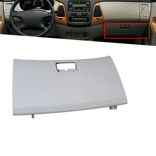 Car Passenger Storage Box Panel Cover Down for  Innova 2005-2015 Co- Dash Glove Box Lower Panel Gray 1