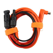 Solar Panel to 8mm Adapter Cable 2m, Solar Connector to DC7909/8020 Male Plug Extension Cord, Tinned Copper Wire