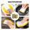 Washing  Sponge, Double Sided Kitchen Dishcloth, Multi-Purpose Absorbent Sponge, Bowl Dish Cleaning Pad Scrubber 6