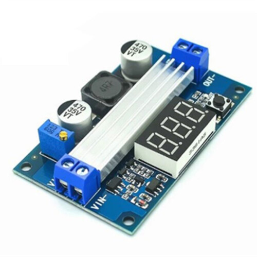 - High Power Adjustable Boost Module 3.0-35V to 3.5-35V 100W with Digital Display Voltmeter 2