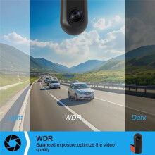 Cámara de Salpicadero WiFi 1080P con Visión Nocturna por Infrarrojos, Rotación de 360, Control por Aplicación, Cámara Inteligente para Coche.