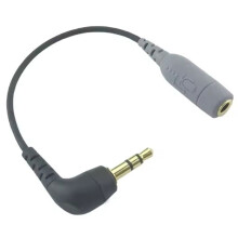 Adaptador de Cabo de Microfone de 3,5 mm para TRRS Adaptador de Microfone Fêmea TRRS de 3,5 mm para Gravação de Câmera com Microfone SC4