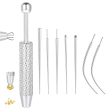 Piercing Taper Grabber Tool zum Wechseln Von Schmuck - Applikator-Werkzeug für Ohrringe mit Flacher Rückseite, Body-Piercing-Set