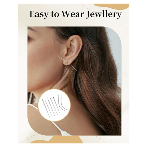 Piercing Taper  Grabber Tool for Changing Jewelry -Flat Back Earrings Applicator Tool,Body Piercing Kit 1