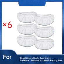 6 Pcs Microfiber Steam Mop Pads for Steam Shot,Comforday,PurSteam,Wagner Spraytech Dupray Neat Steam Cleaner