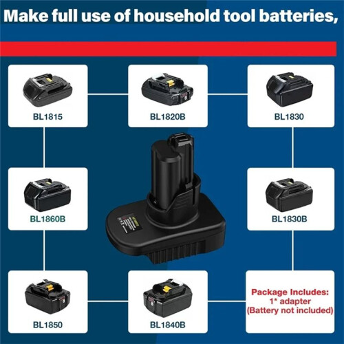 Battery Adapter for  Battery Convert to for  12V Cordless Power Tools Battery Converter 1