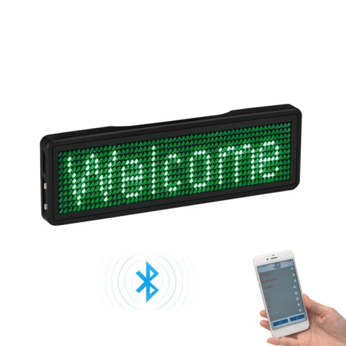 LED-Naambadge Oplaadbaar Lichtbord DIY Programmeerbaar Scrollend Berichtborddisplay LED, Type 3 1