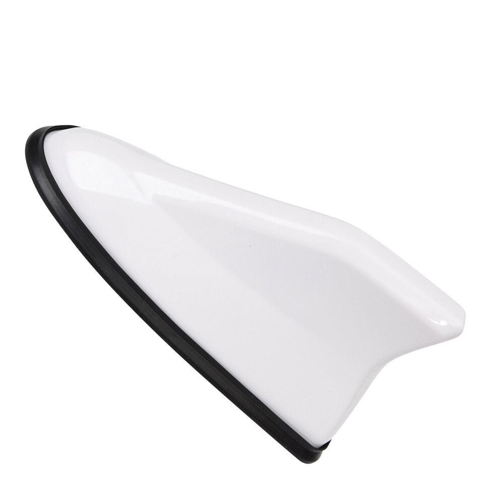 Abs Shark Fin Antenna For Car Roof Radio Signal Reception White 8431390286613