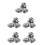 20Pcs Silver Stainless Steel Fire Sprinkler Head Protector Cover Plate 4