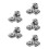 20Pcs Silver Stainless Steel Fire Sprinkler Head Protector Cover Plate 10