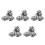 20Pcs Silver Stainless Steel Fire Sprinkler Head Protector Cover Plate 8
