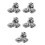 20Pcs Silver Stainless Steel Fire Sprinkler Head Protector Cover Plate 5