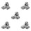 20Pcs Silver Stainless Steel Fire Sprinkler Head Protector Cover Plate 7