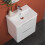 500mm White Bathroom Vanity Unit ,Integrated Sink 4