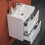 500mm White Bathroom Vanity Unit ,Integrated Sink 7