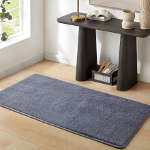 (60x120cm (2ft x 4ft), Grey) Super Soft Short Pile Rugs with Anti Slip Dotted Backing-Area Rug for Bedroom, Living Rooom