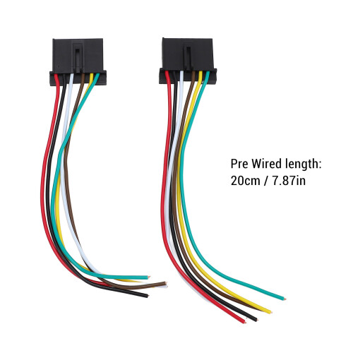2PCS Rear Tail Light Wiring Harness Connector for Transit MK6 MK7 2000-2014 1