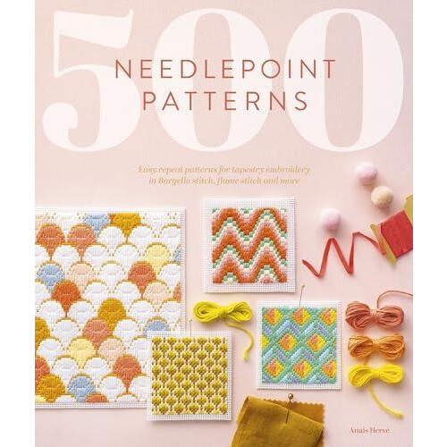 500 Needlepoint Patterns by AnaiS Herve Paperback Book
