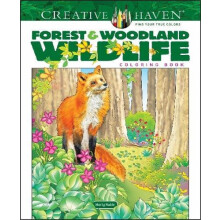 Creative Haven Forest amp Woodland Wildlife Coloring Book by Marty Nob