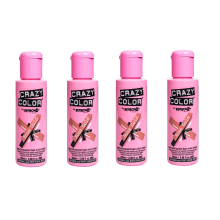 Crazy Color Hair Dye 100ml - Rose Gold x4