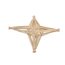 4Pcs Rustic Handmade Straw Cross Christian Home Blessing Wall Decor