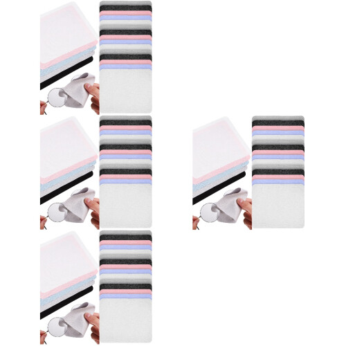 80Pcs Microfiber Glasses Cloths Suede Soft Durable for Lens Cleaning 2