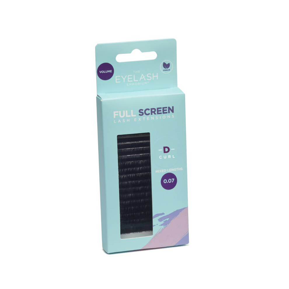 The Eyelash Emporium Full Screen Lash Extensions Volume D Curl 0.07 Mixed Lengths
