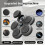 Boxing Training Kit with Reactive LED Wall Punching Target(Black) 7