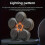 Boxing Training Kit with Reactive LED Wall Punching Target(Black) 8