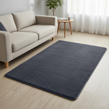 (80×150 cm – Hallway / Medium, Grey) Short Pile Area Rugs- Non Slip Thick Rugs 600GSM Rubber Backing