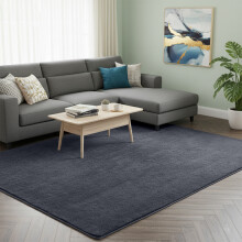 (160×230 cm – Lounge / Dining, Grey) Short Pile Area Rugs- Non Slip Thick Rugs 600GSM Rubber Backing