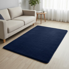 (120×170 cm – Coffee Table / Small Lounge, Navy) Short Pile Area Rugs- Non Slip Thick Rugs 600GSM Rubber Backing