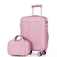 Carry On Luggage 20 Inch Cabin Case with Beauty Case Lightweight