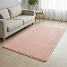 (80×150 cm – Hallway / Medium, Light Pink) Short Pile Area Rugs- Non Slip Thick Rugs 600GSM Rubber Backing