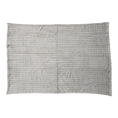 Living And Home 200x180cm Reversible Throw Blanket, Grey 2