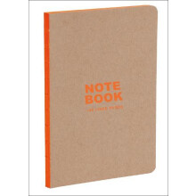 Kraft and Orange A5 Notebook Other Book