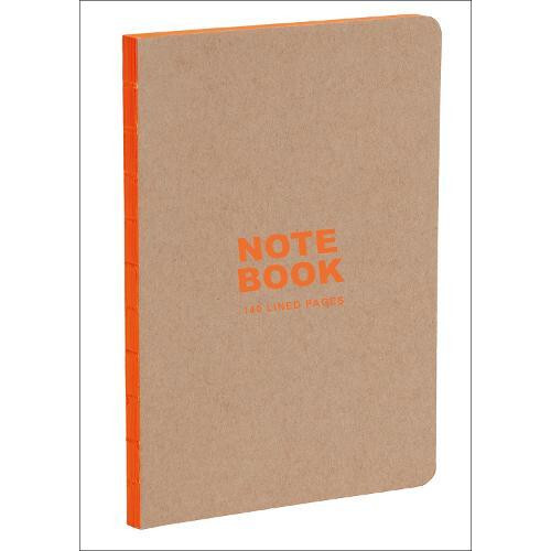 Kraft and Orange A5 Notebook Other Book