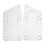 2pcs Aluminum Engine Swap Adapter Plates for Small Block LS Conversion Silver 3