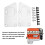 2pcs Aluminum Engine Swap Adapter Plates for Small Block LS Conversion Silver 4